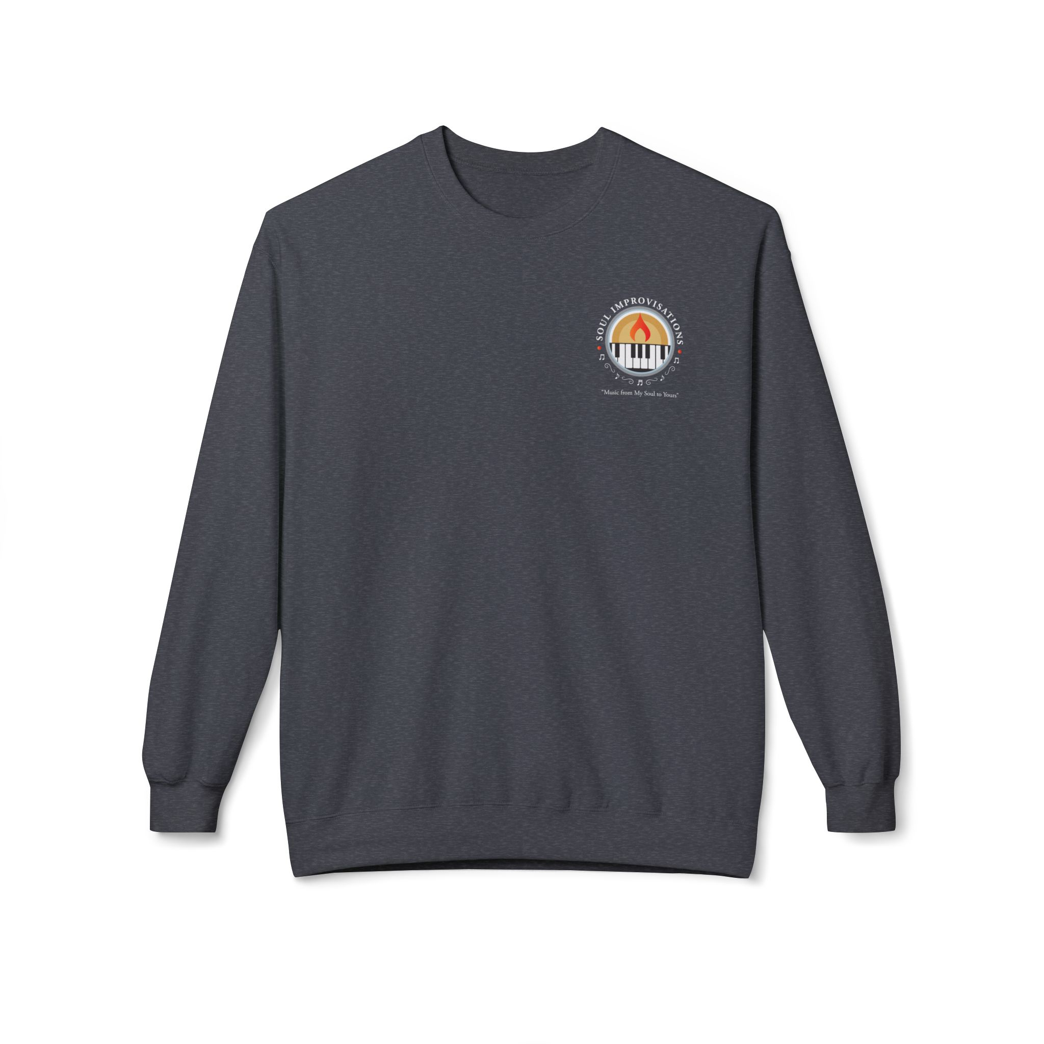 Soul Improvisations Unisex Midweight Crewneck Sweatshirt (left chest logo) - Image 10