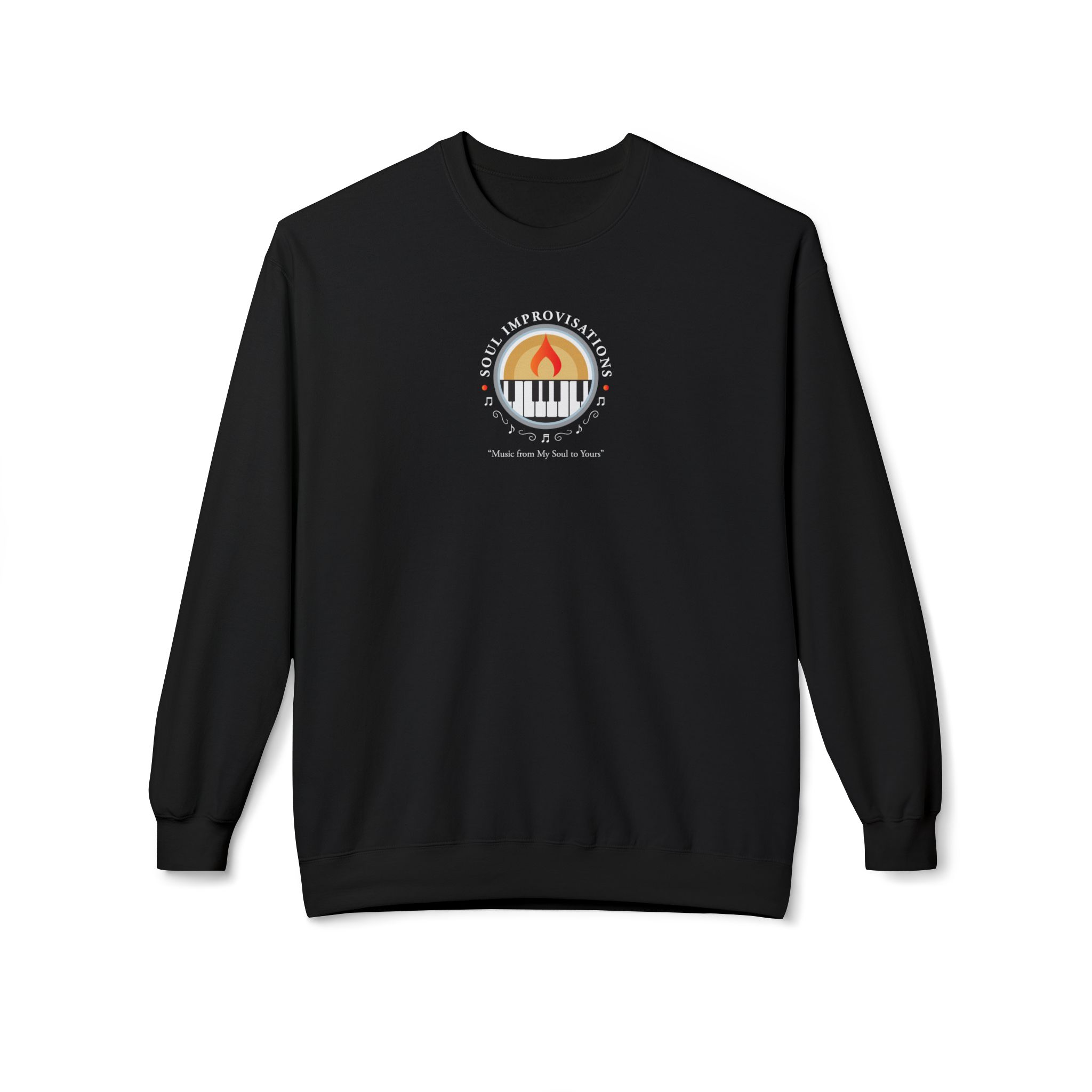 Soul Improvisations Unisex Midweight Crewneck Sweatshirt (center - large logo)