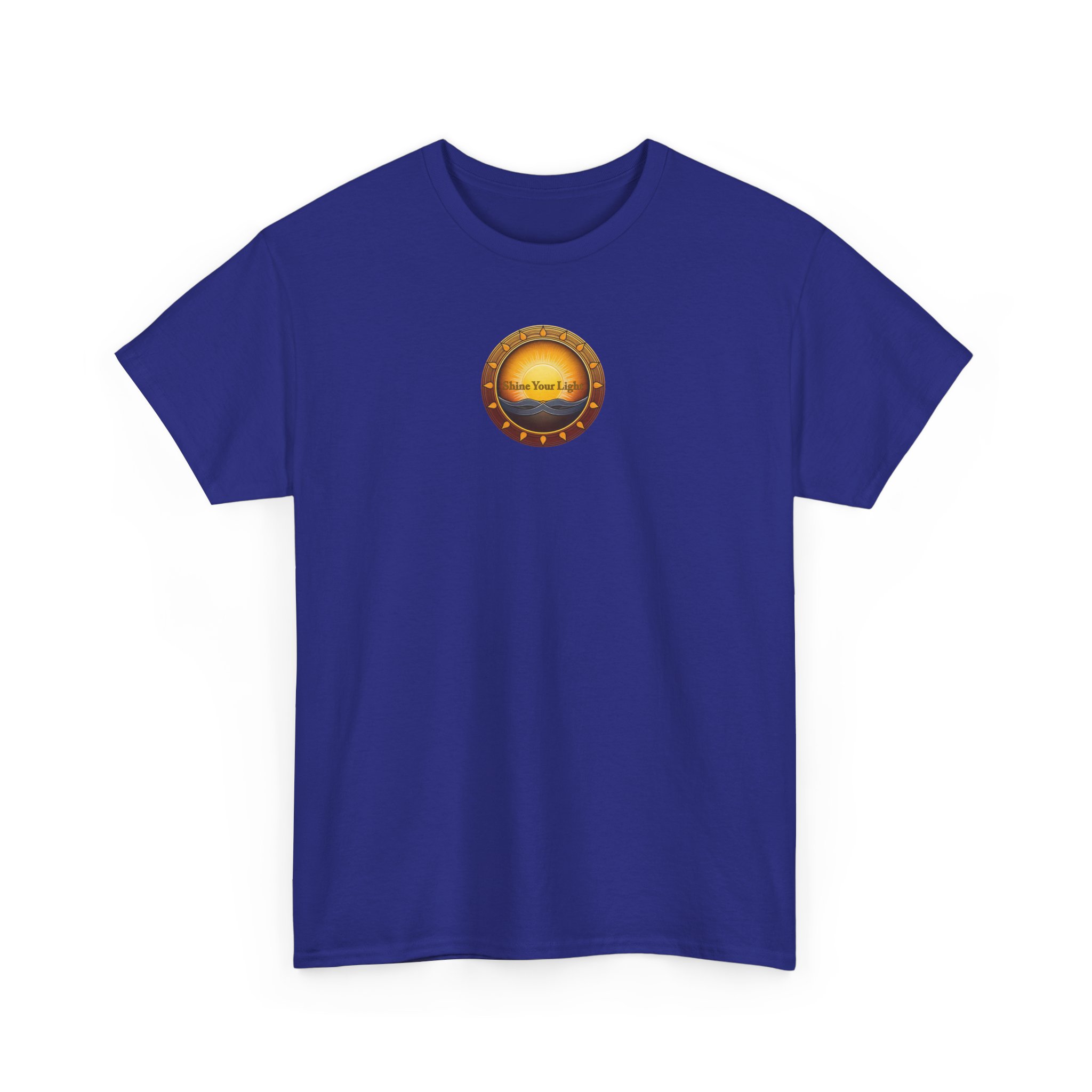Shine Your Light Unisex Heavy Cotton Short Sleeve T-Shirt - Image 42