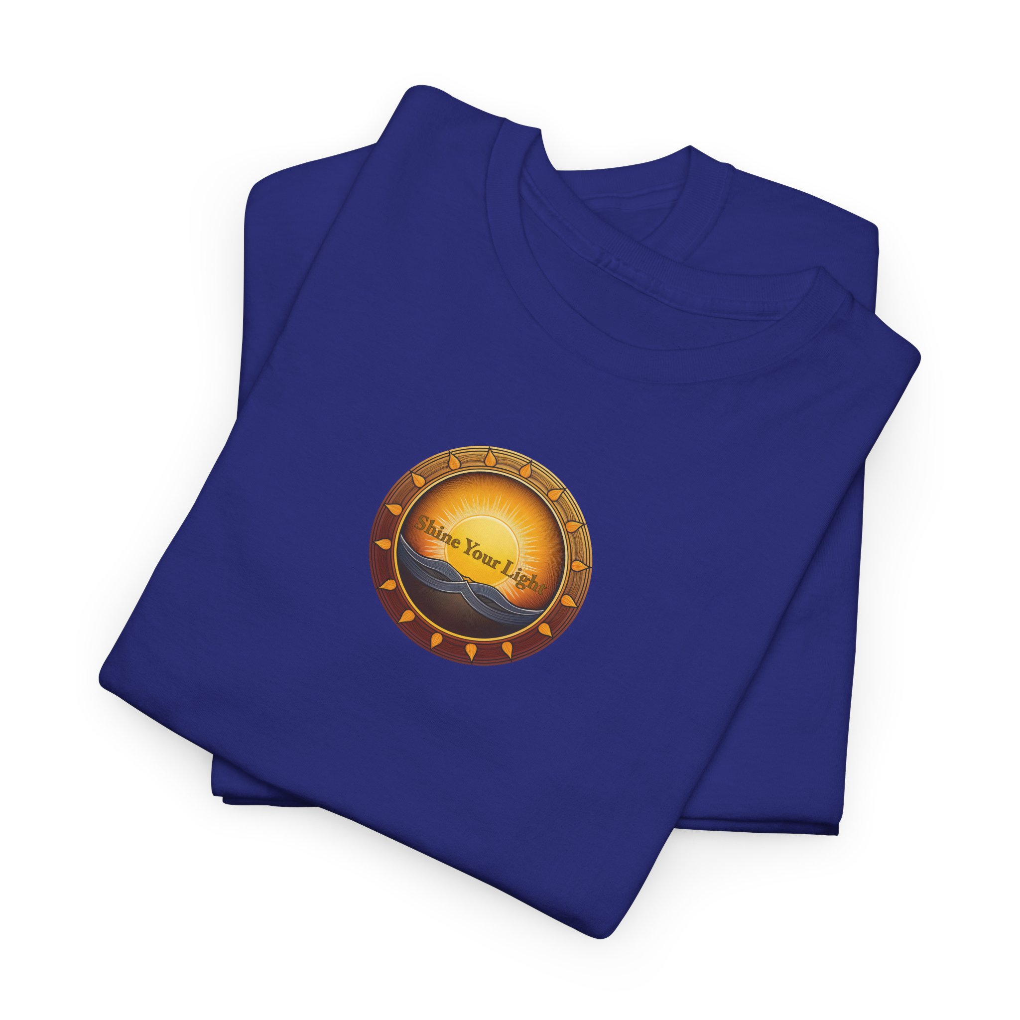 Shine Your Light Unisex Heavy Cotton Short Sleeve T-Shirt - Image 41
