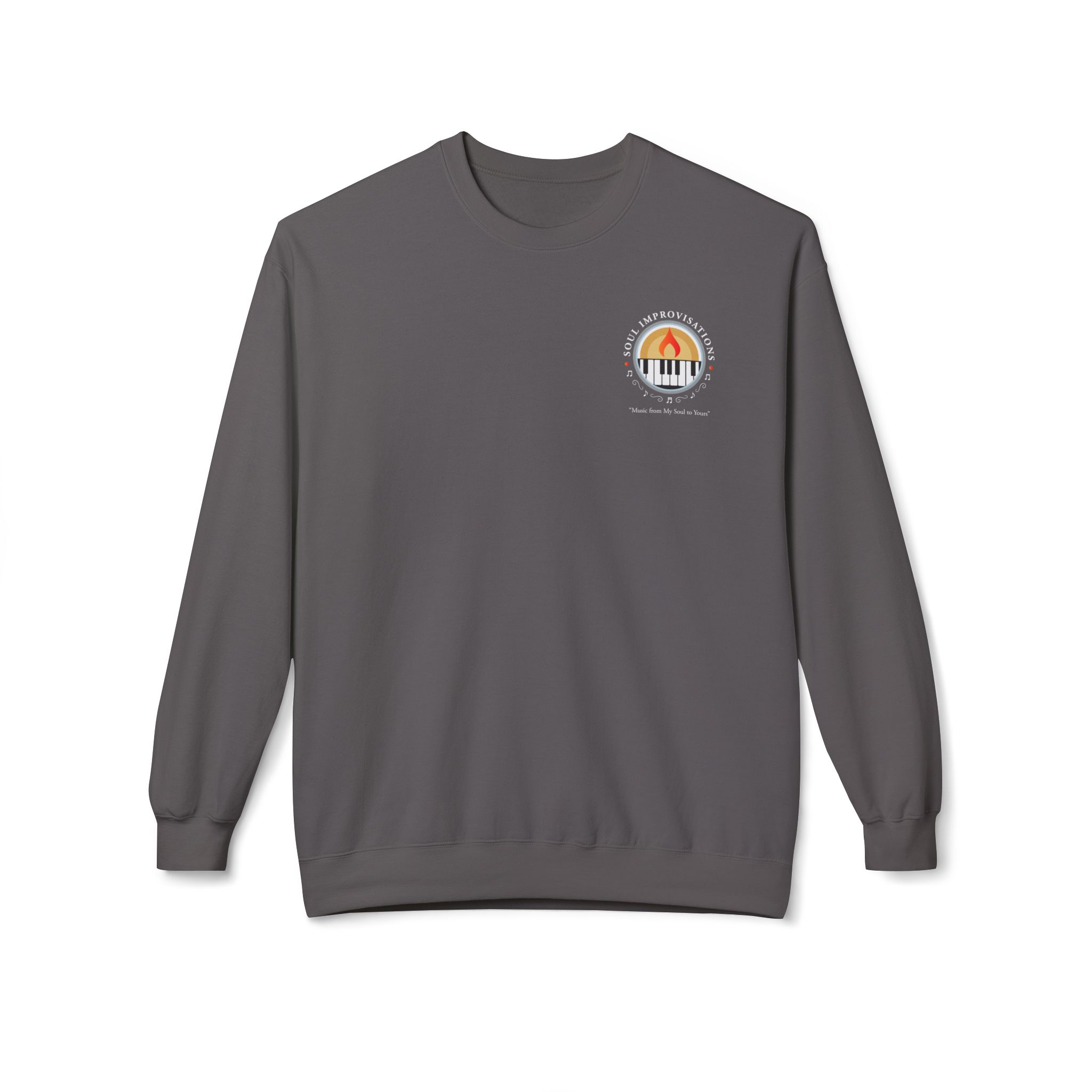 Soul Improvisations Unisex Midweight Crewneck Sweatshirt (left chest logo) - Image 13