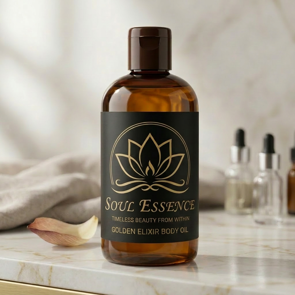 Soul Essence Golden Elixir Body Oil - Lavender Vanilla